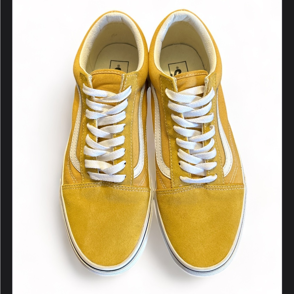 Mens VANS Gold/Yellow & white Old Skool Skate Shoes~ size 10~